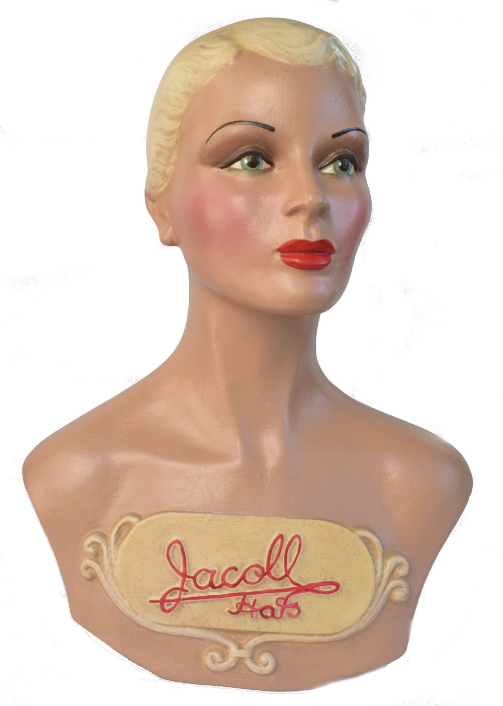 Original Art Deco Female Mannequin Bust, 1930s View VII