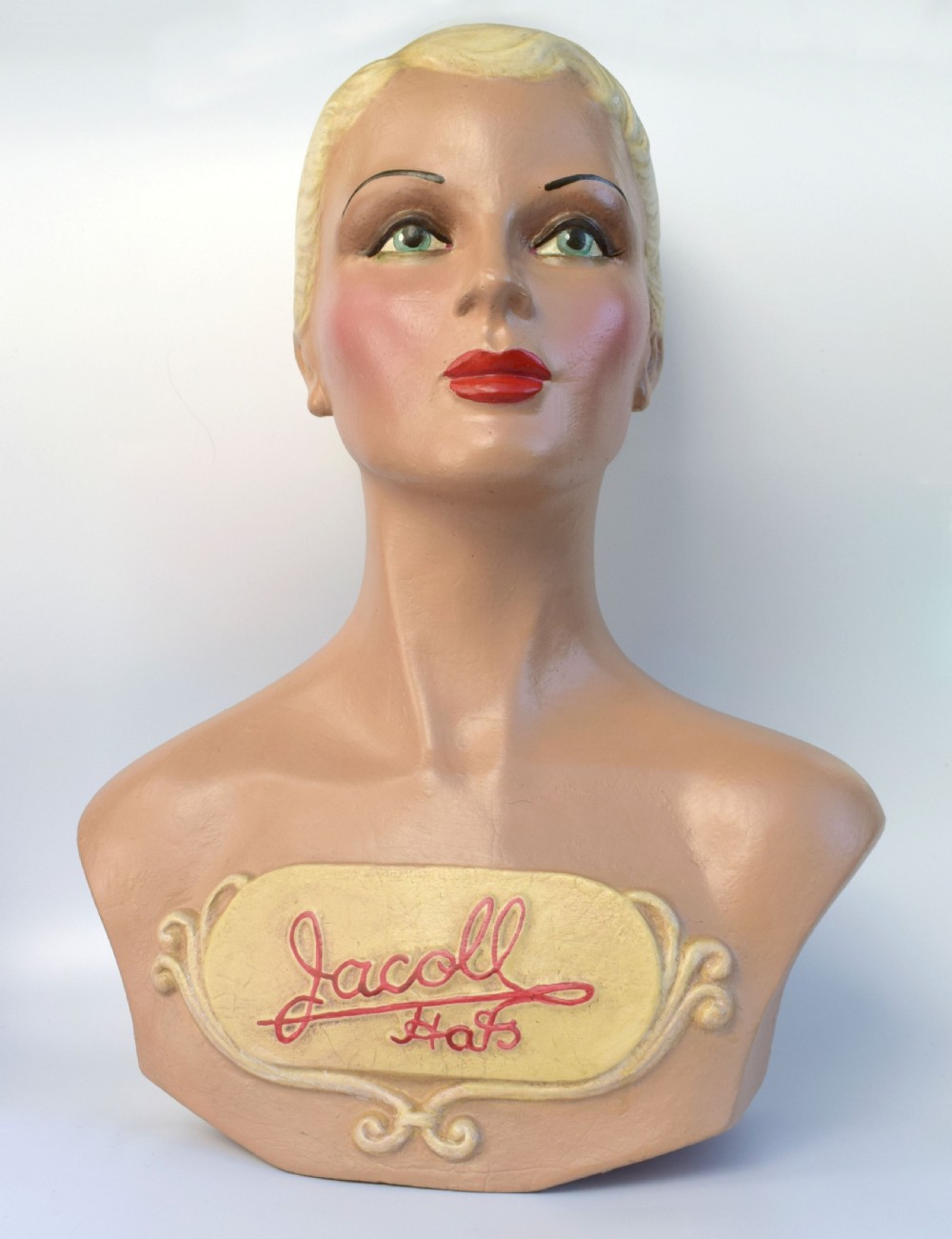 Original Art Deco Female Mannequin Bust, 1930s View VIII