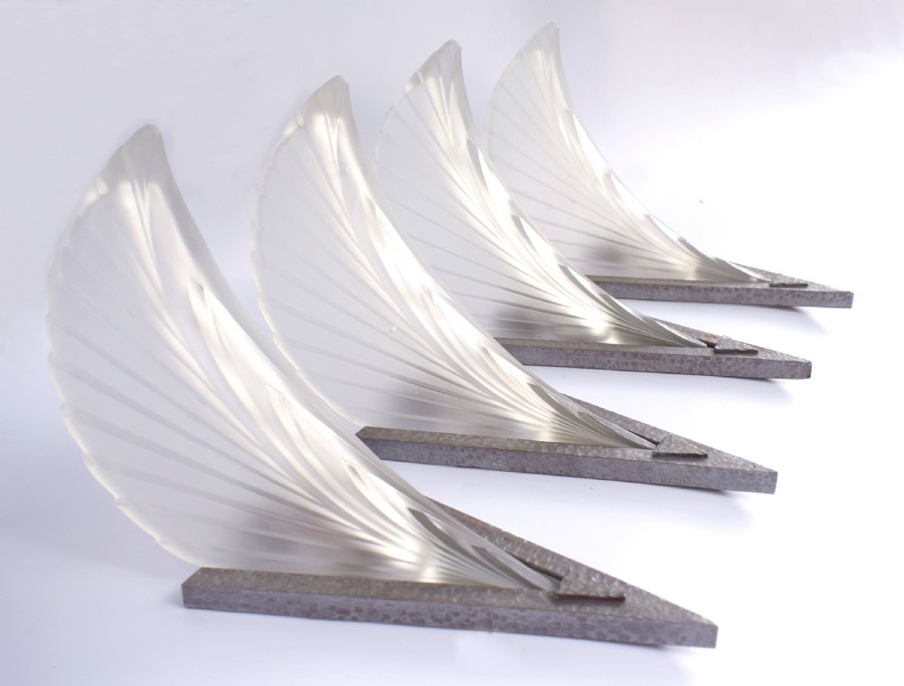 Matching Set Of 1930's Art Deco French Wall Light Sconces - Set Of Four View VII