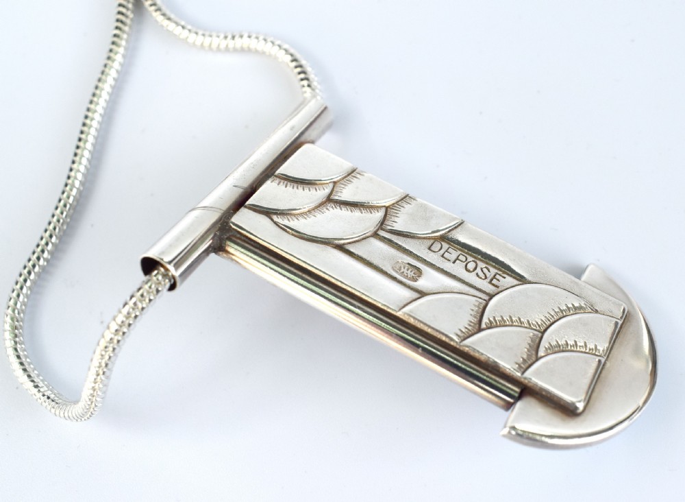 Fabulous Modernist French Statement Pendant Necklace View V