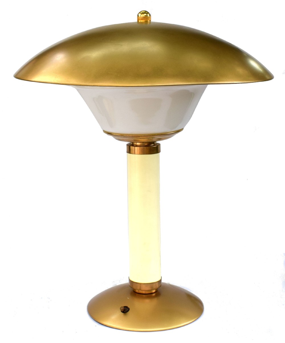 Large Art Deco Bakelite Table Lamp by Eileen Gray for Jumo, France