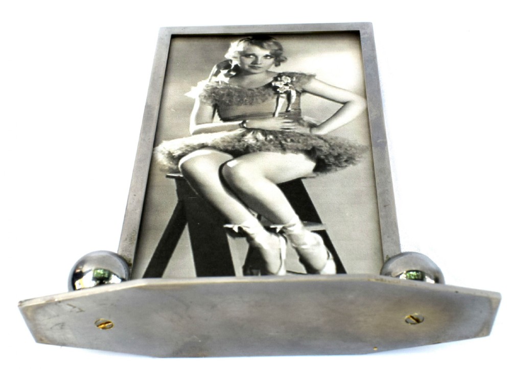 Art Deco Modernist Chrome Picture Frame, c1930's View V