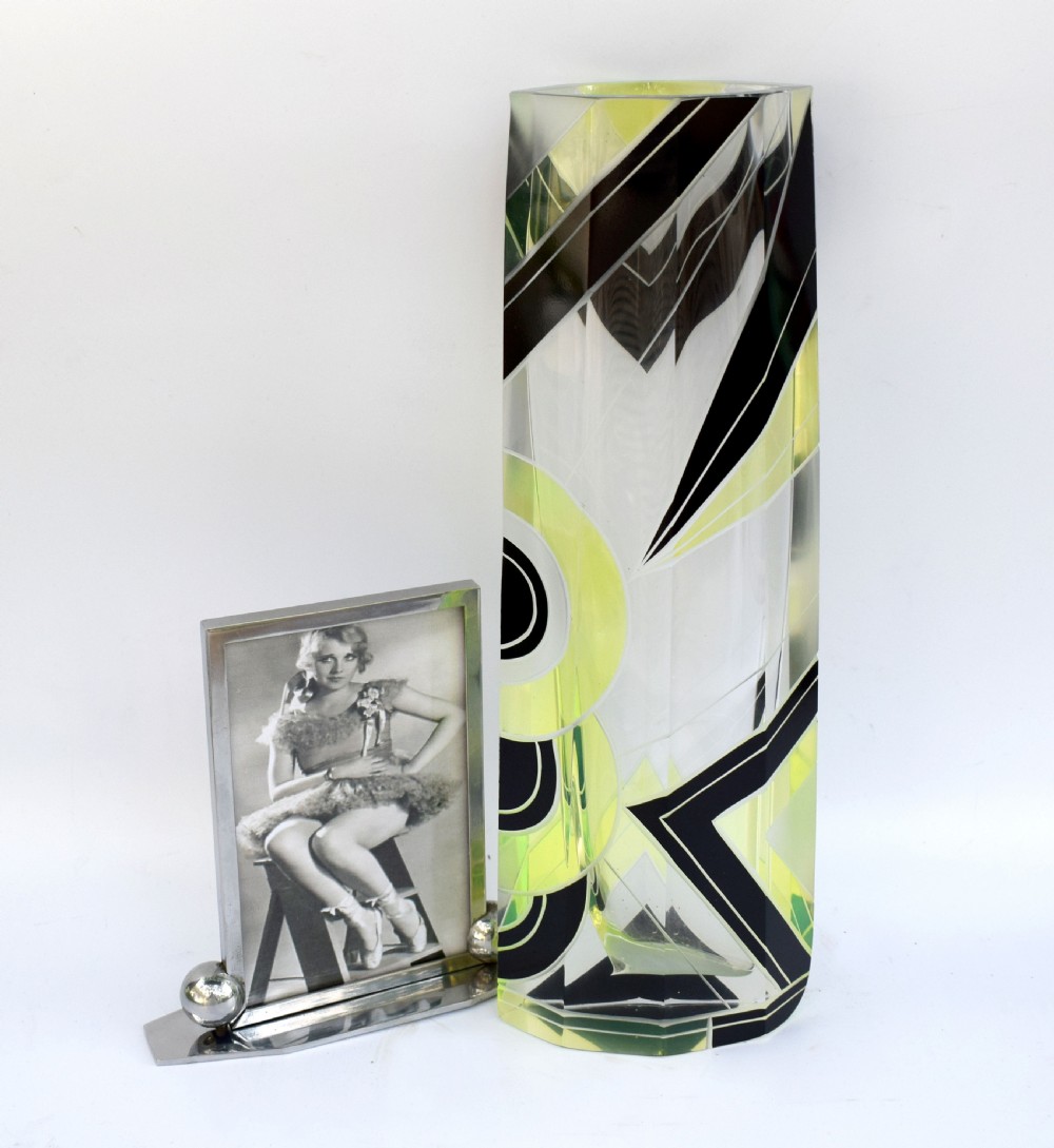 Art Deco 1930's Tall Vase By Karl Palda View III