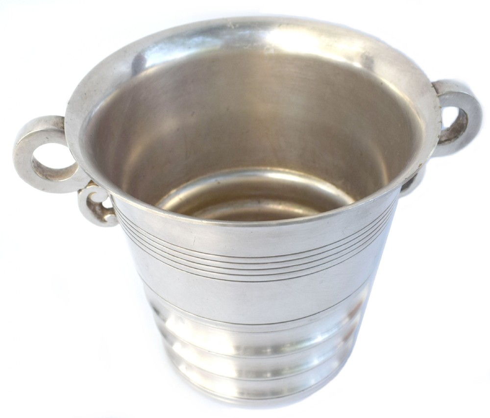 1930's Art Deco Modernist Ice Bucket View II
