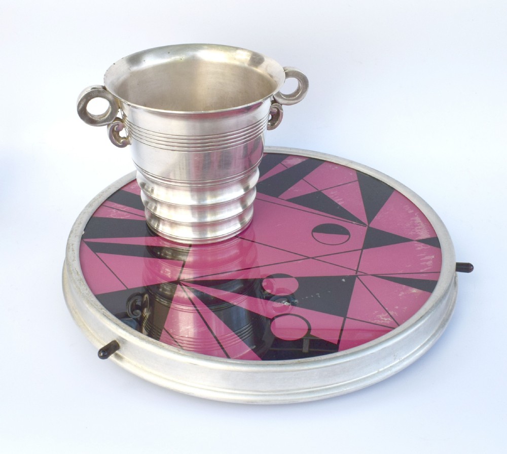 1930's Art Deco Modernist Ice Bucket View V