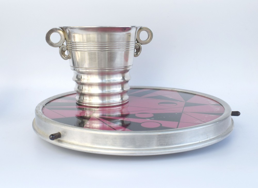 1930's Art Deco Modernist Ice Bucket View VII