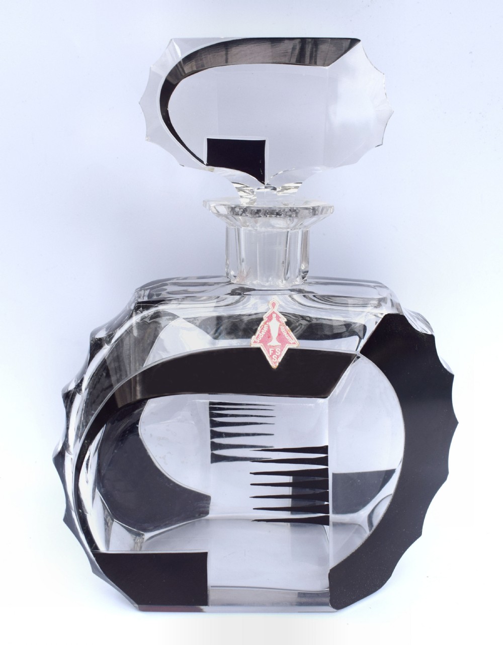 Art Deco Stunning 1930's Glass Decanter Set View VII