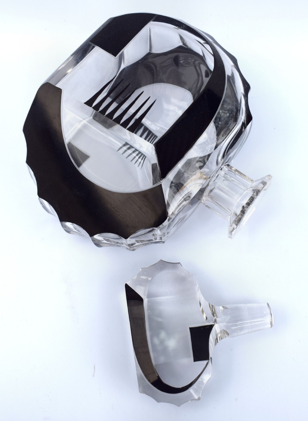 Art Deco Stunning 1930's Glass Decanter Set View VIII