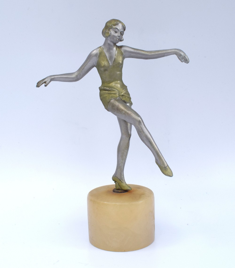 Art Deco Figurative Spelter Dancer, c1930