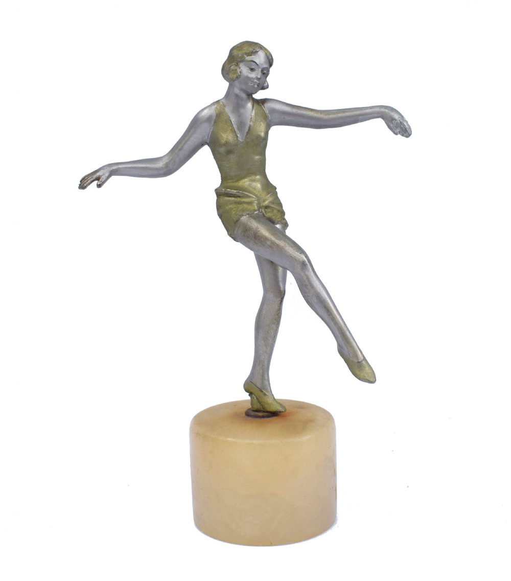 Art Deco Figurative Spelter Dancer, c1930 View II