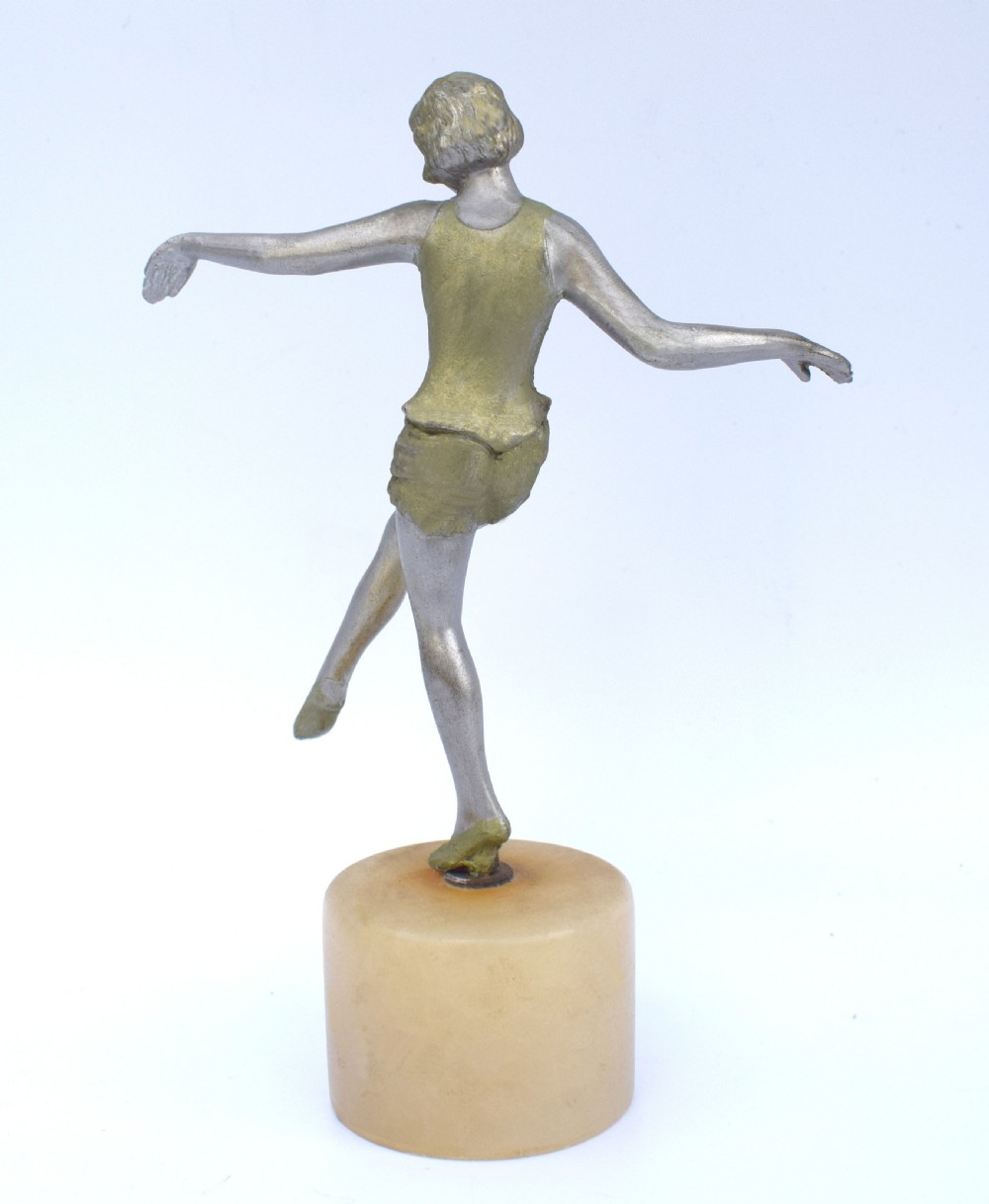 Art Deco Figurative Spelter Dancer, c1930 View IV