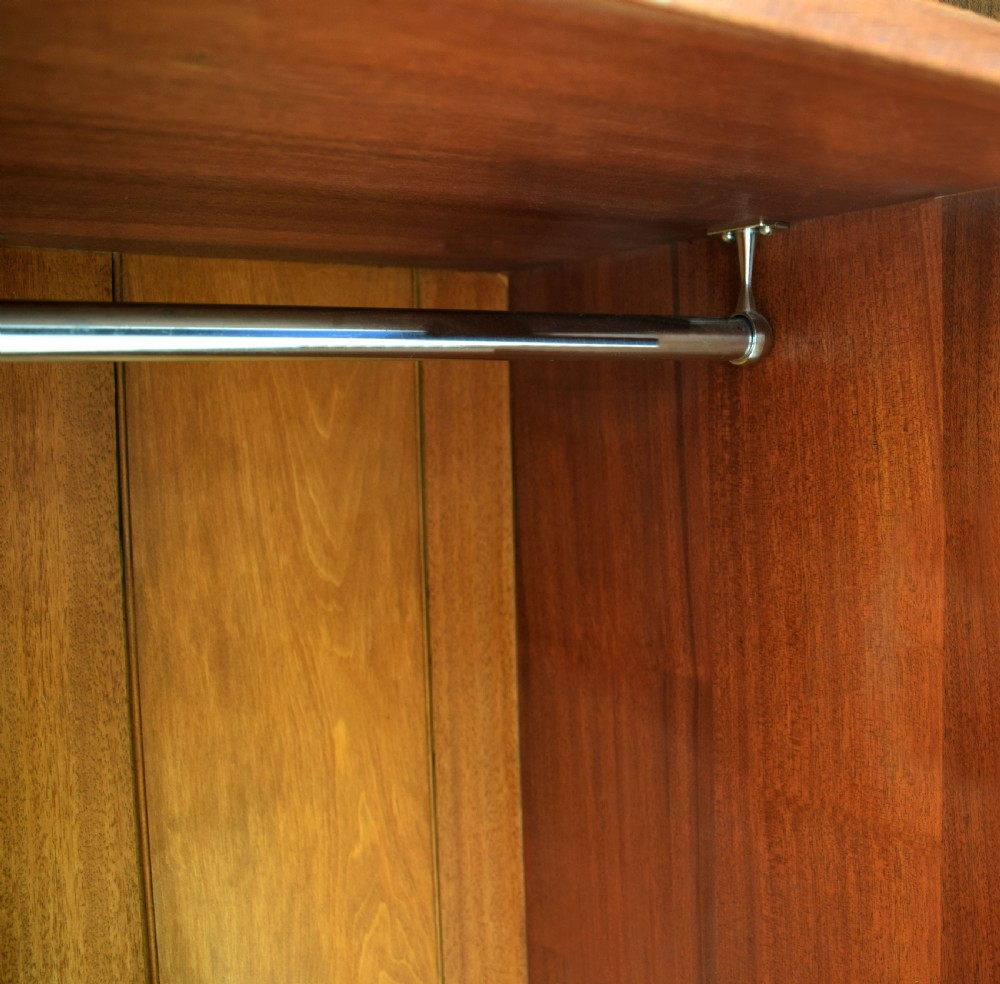 Art Deco Burl Walnut Triple Wardrobe, c1930 View VI