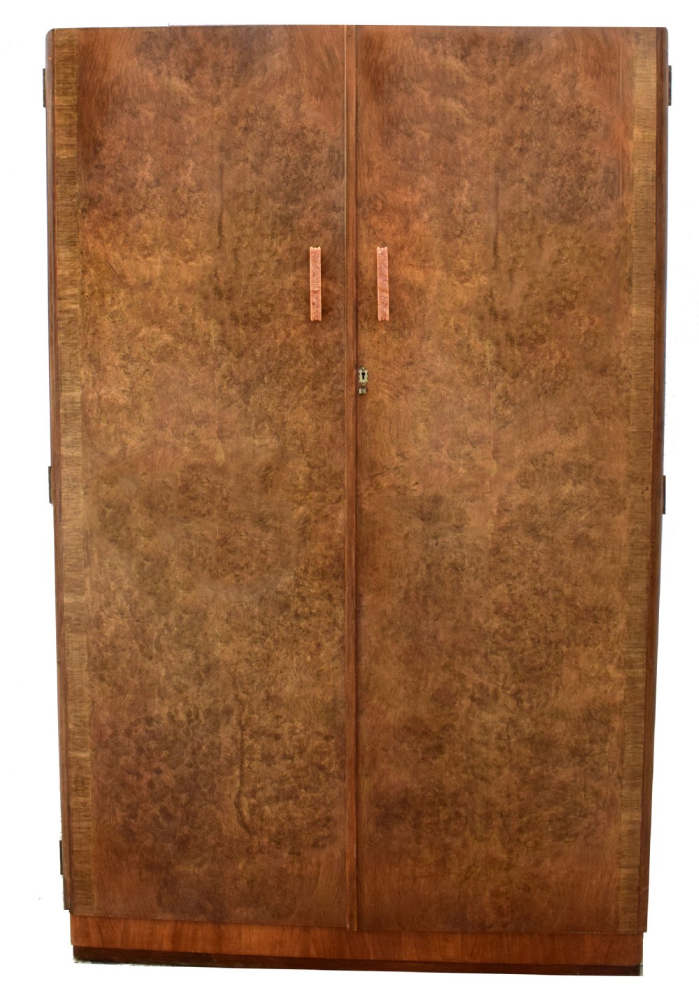 Art Deco Double Figured Walnut Wardrobe, C1930