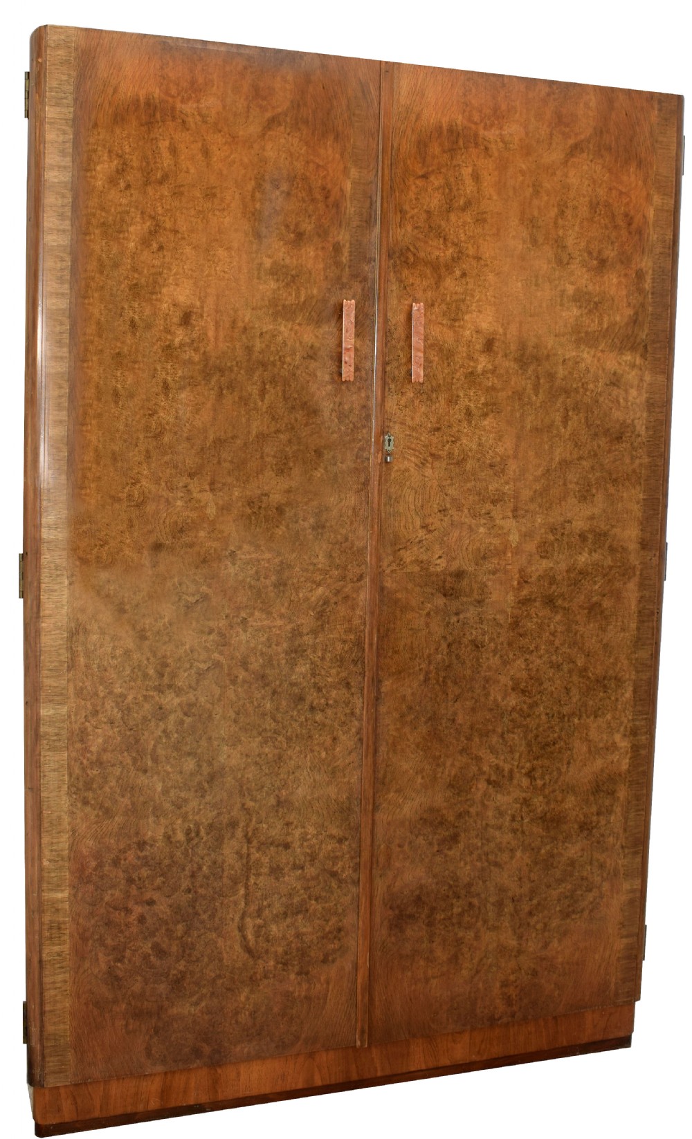 Art Deco Figured Walnut Wardrobe, C1930