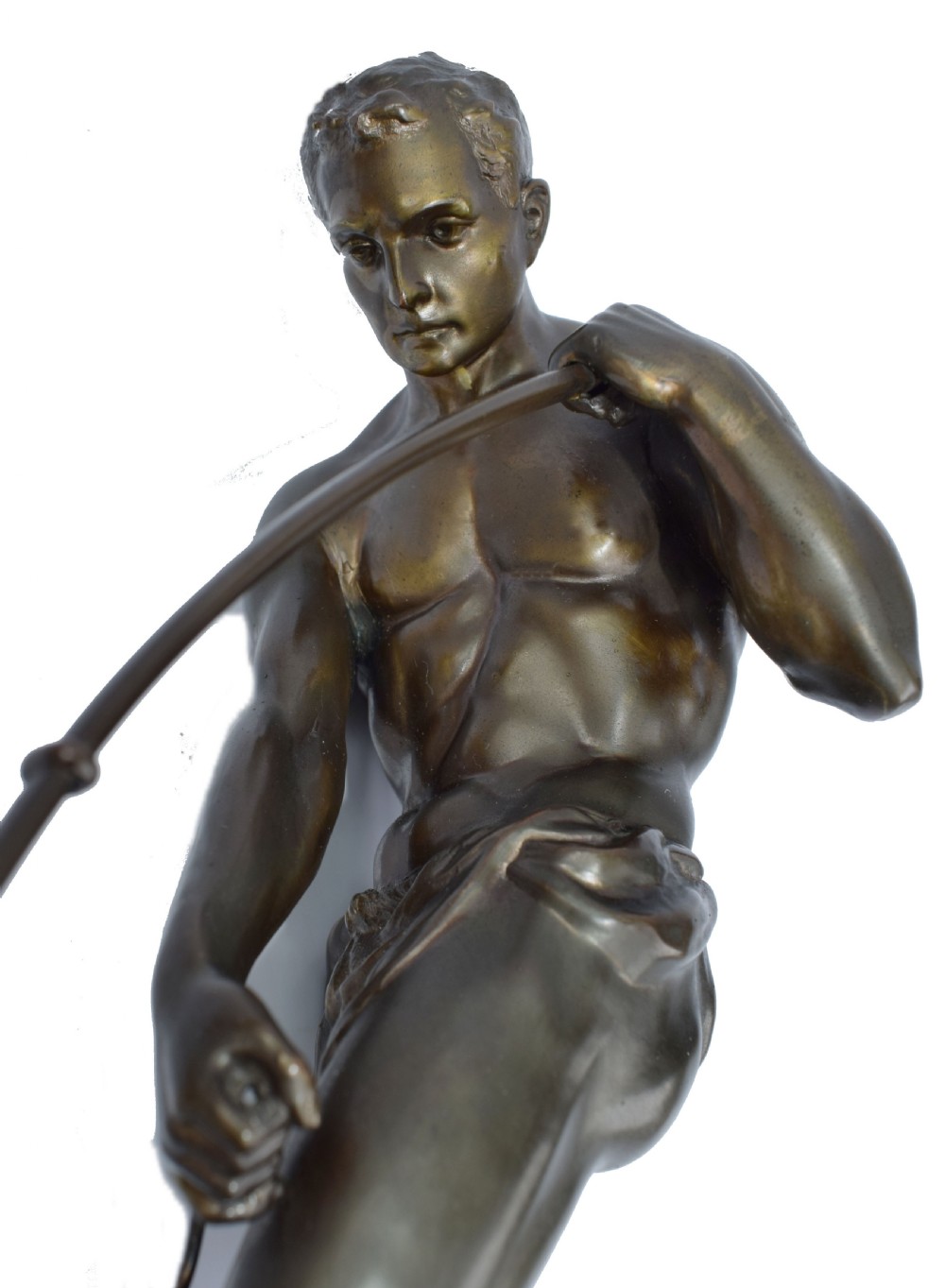 Art Deco Male Bronze Figure, France, c1930 View VIII