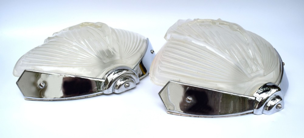 Rare 1930's Art Deco Pair of Nude Female Wall or Sconces Lights View III