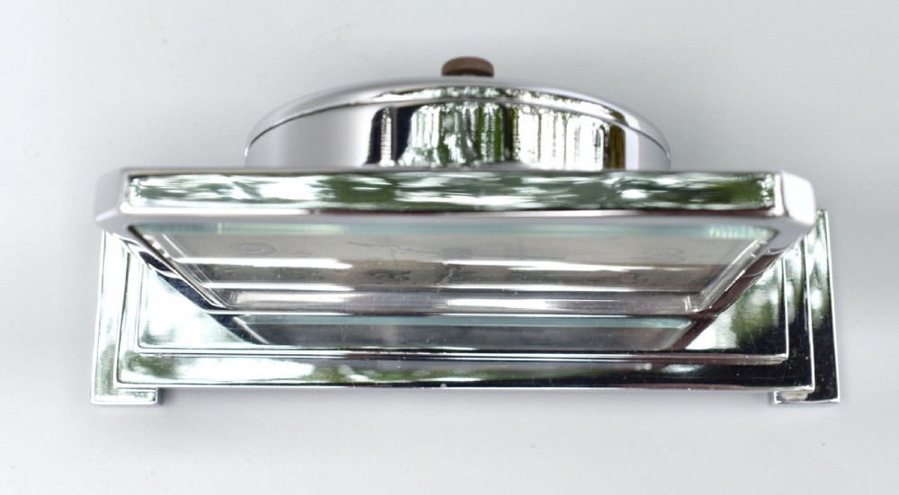 Art Deco 8 Day Chrome Cased Clock , c1930 View VI