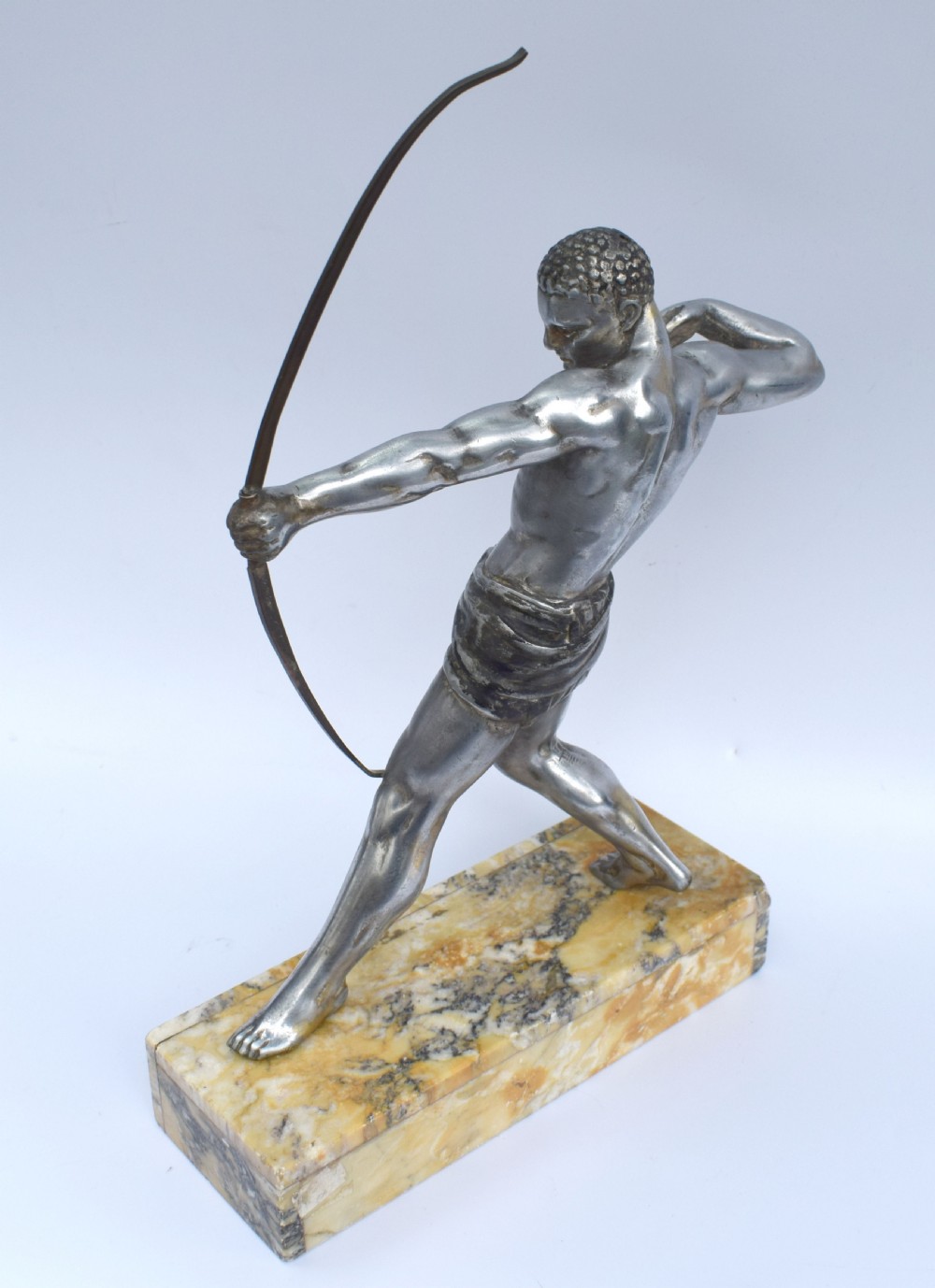 Art Deco Male Spelter Archer, c1930 View VI