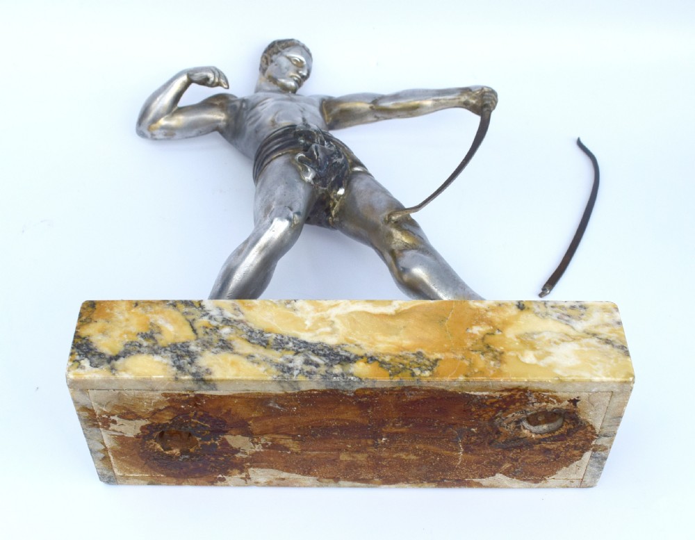 Art Deco Male Spelter Archer, c1930 View VIII