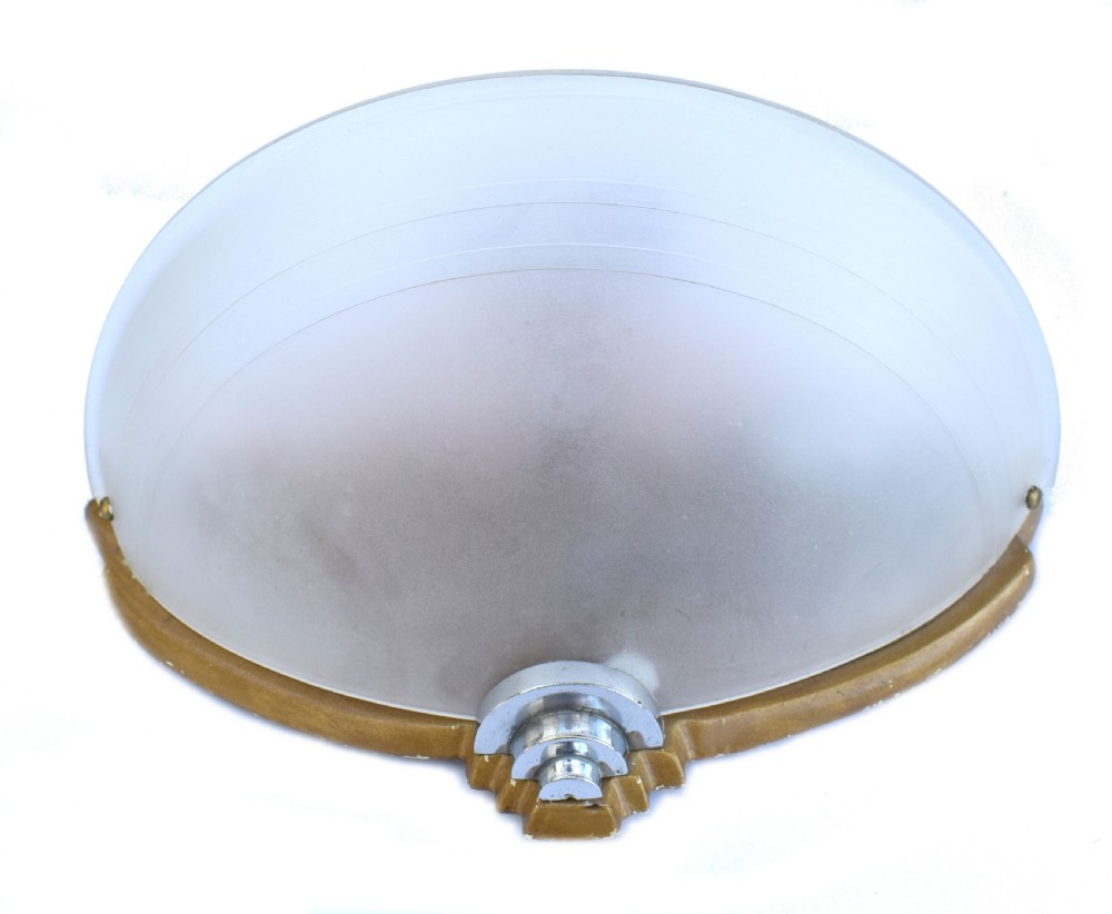 Art Deco Set Of 3 Large Wall Lights, c1930 View VIII