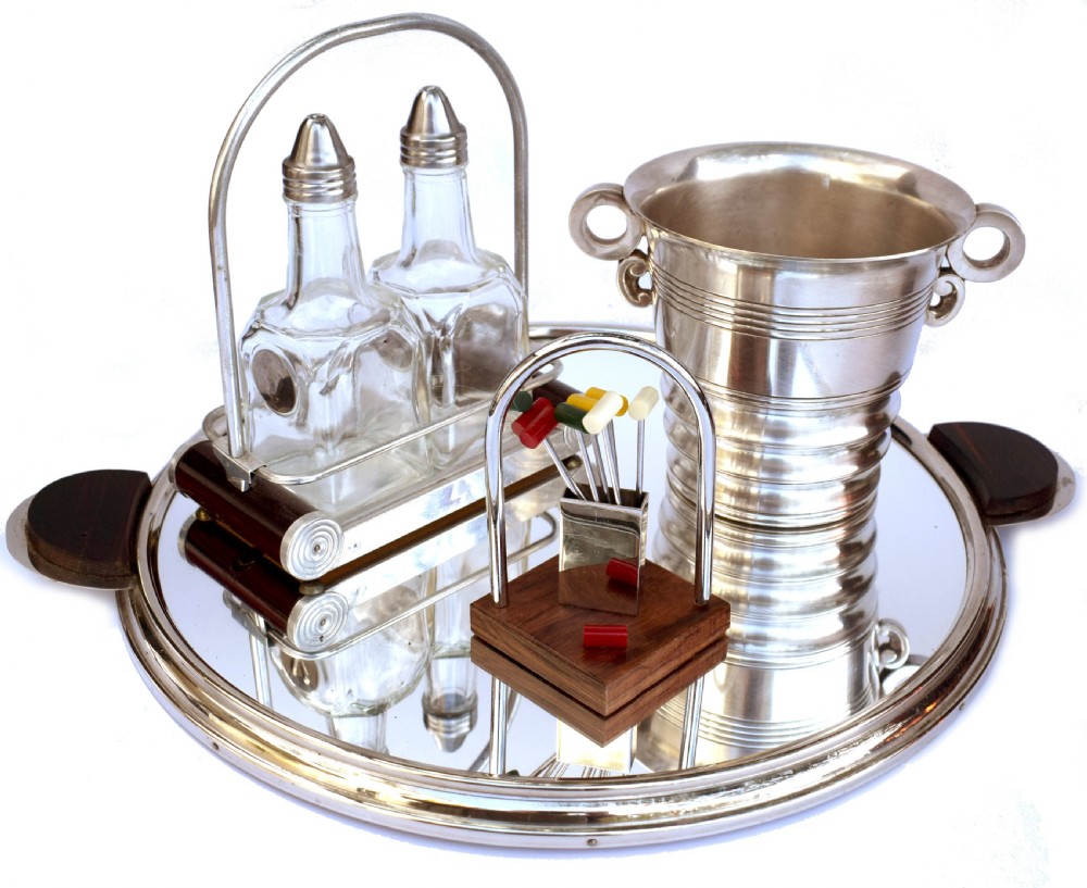 Large Art Deco Modernist Drinks Tray, France, c1930 View III