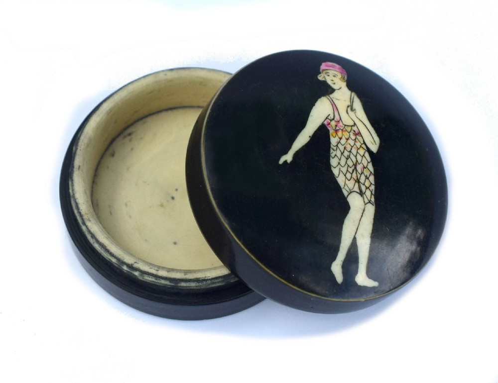 Art Deco Bakelite Ladies Pill Box, C1930