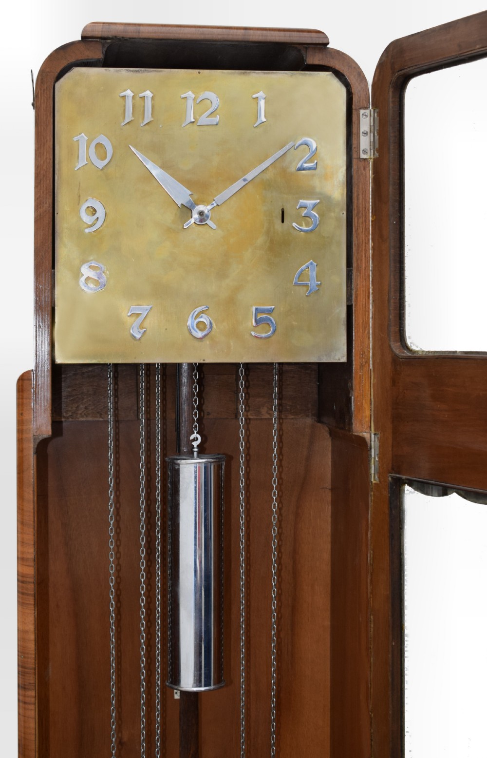 Art Deco Walnut Grandfather Clock, c1930 View IV