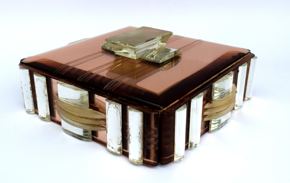Art Deco Mirrored Ladies Jewellery Box, French, c1930 View III