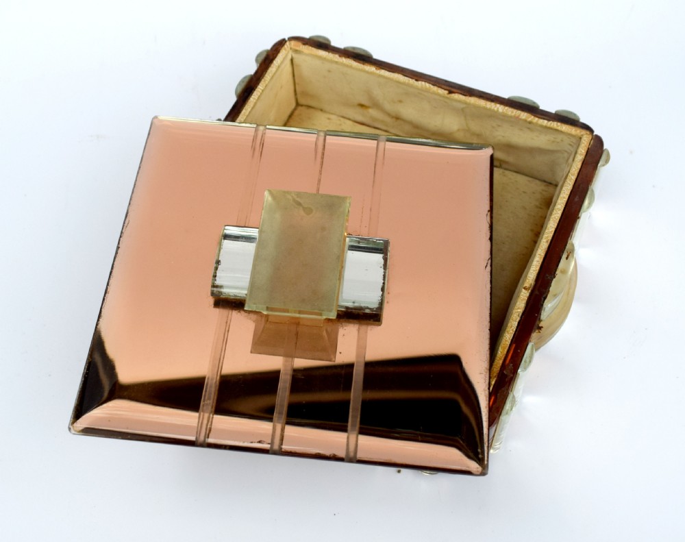 Art Deco Mirrored Ladies Jewellery Box, French, c1930 View IV