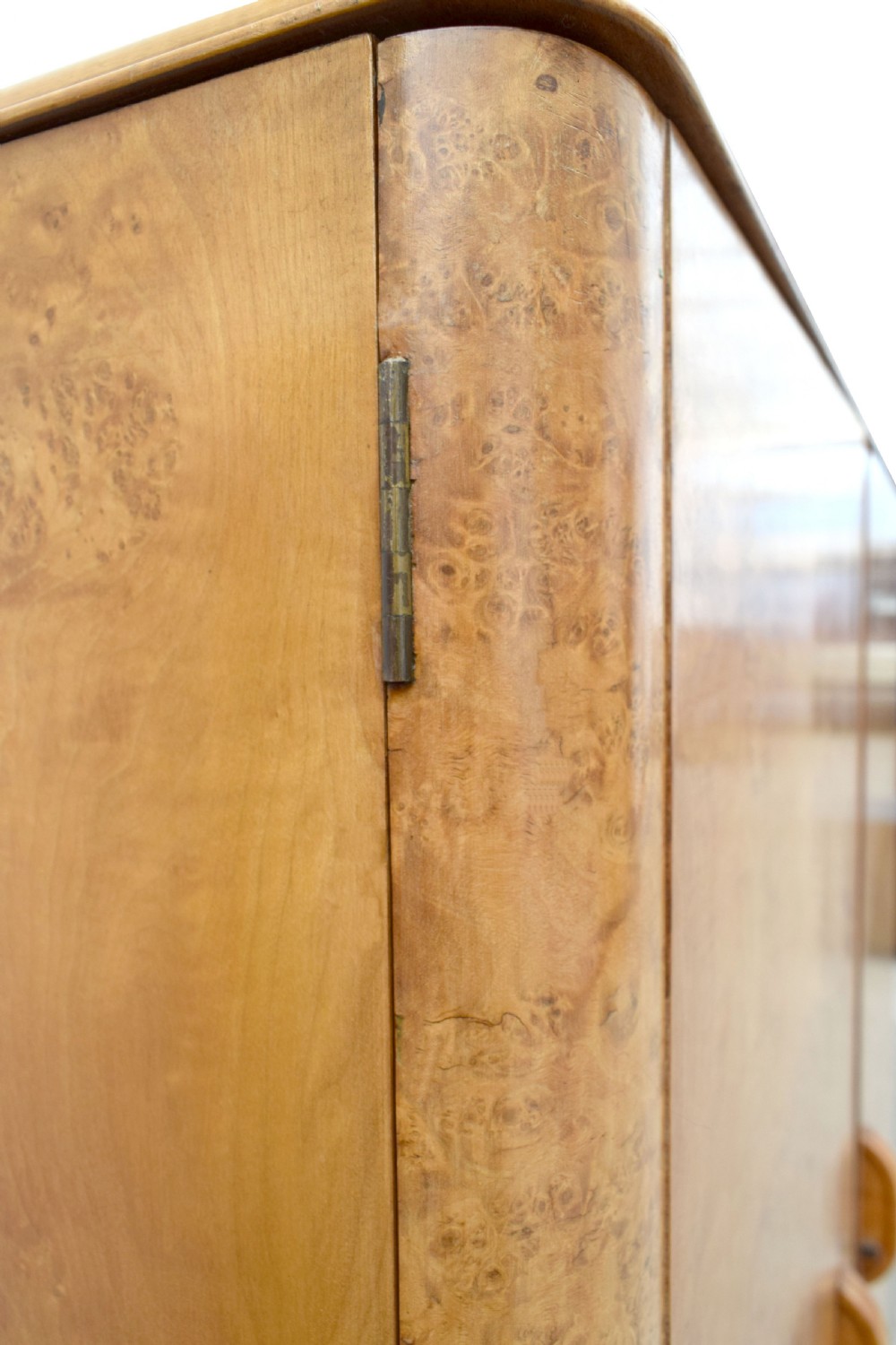 Art Deco Blonde Walnut Tallboy, Circa 1930 View III