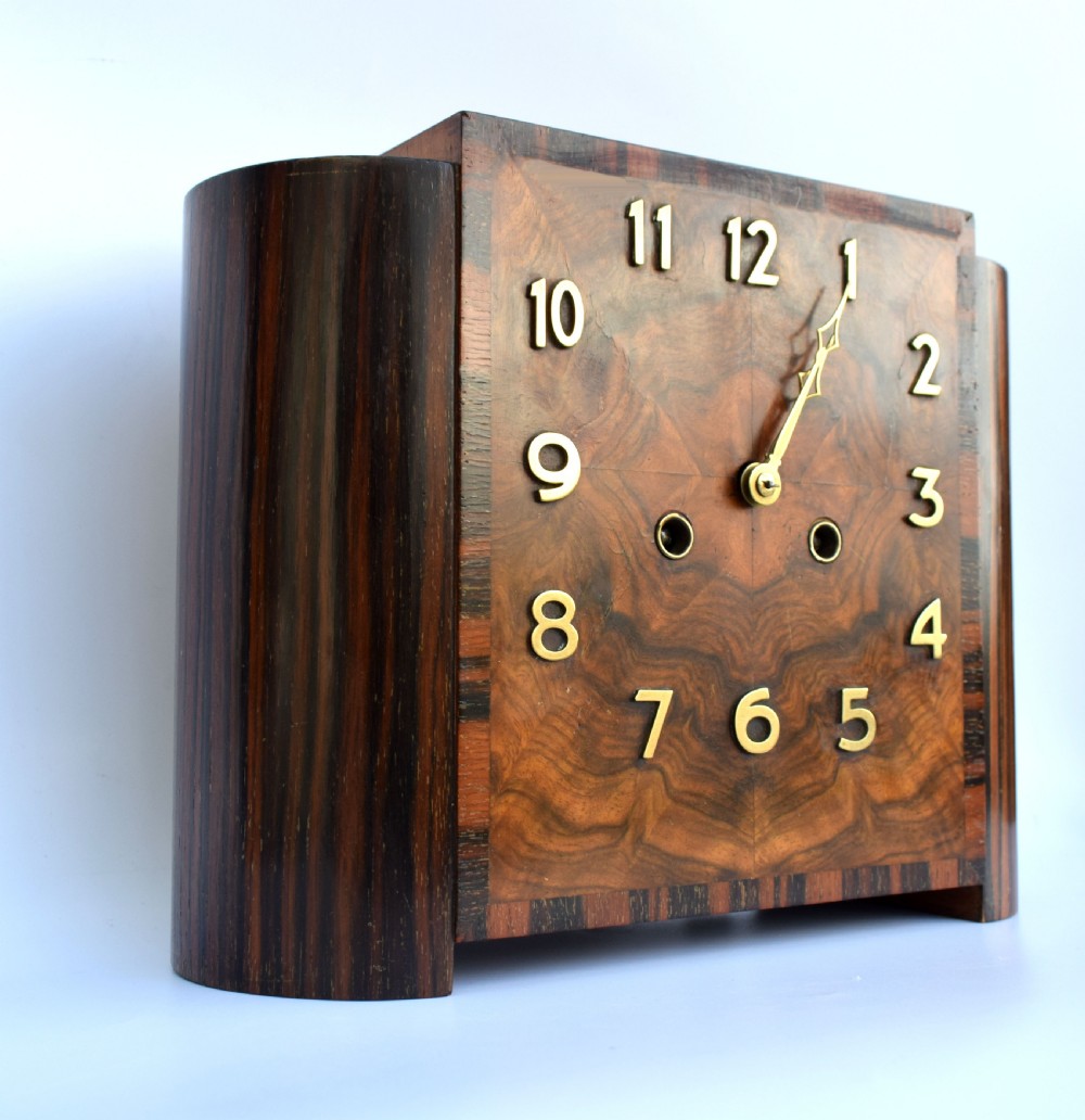 Art Deco Mantle Striking Clock, German, c1930 View II