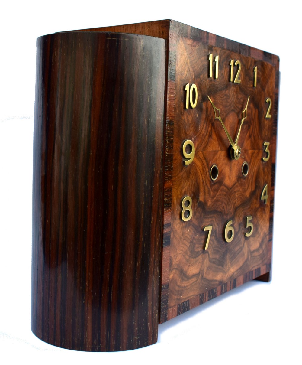 Art Deco Mantle Striking Clock, German, c1930 View III