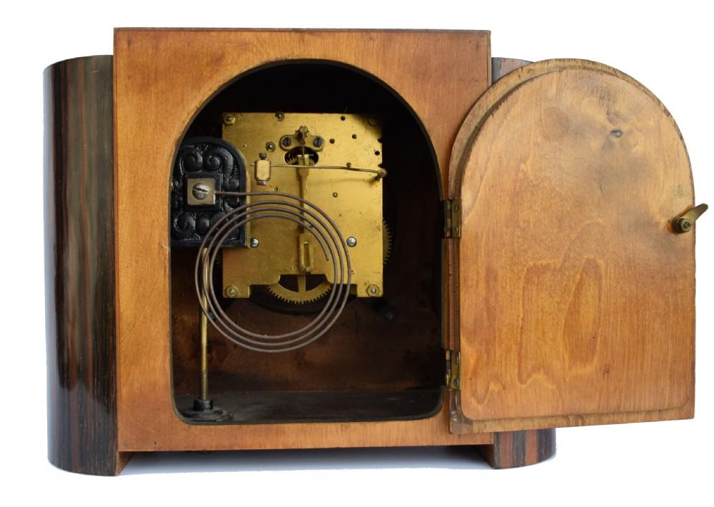 Art Deco Mantle Striking Clock, German, c1930 View VI