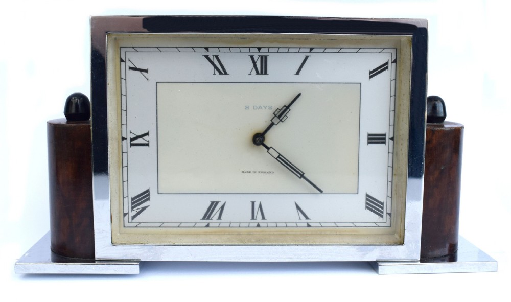 Art Deco Eight Day Mantle Clock View III