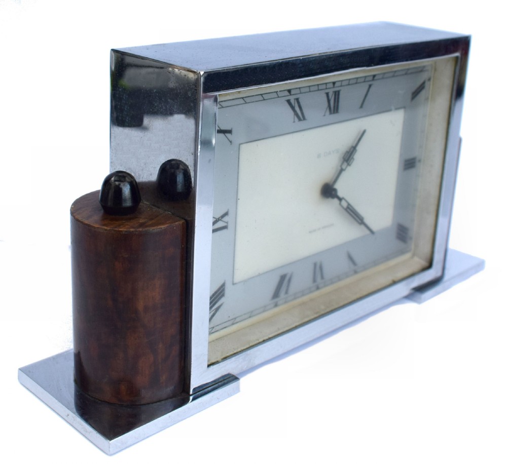 Art Deco Eight Day Mantle Clock View IV