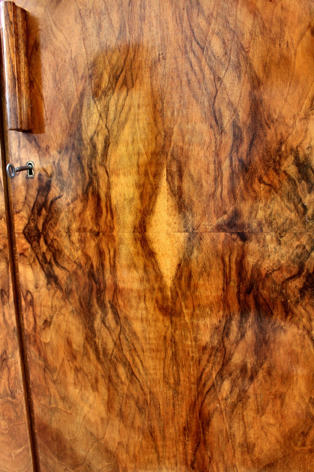 Art Deco Heavily Figured Double Wardrobe, c1930 View V