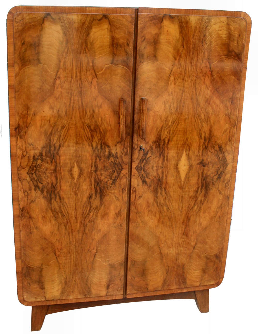 Art Deco Heavily Figured Tallboy , c1930 View II