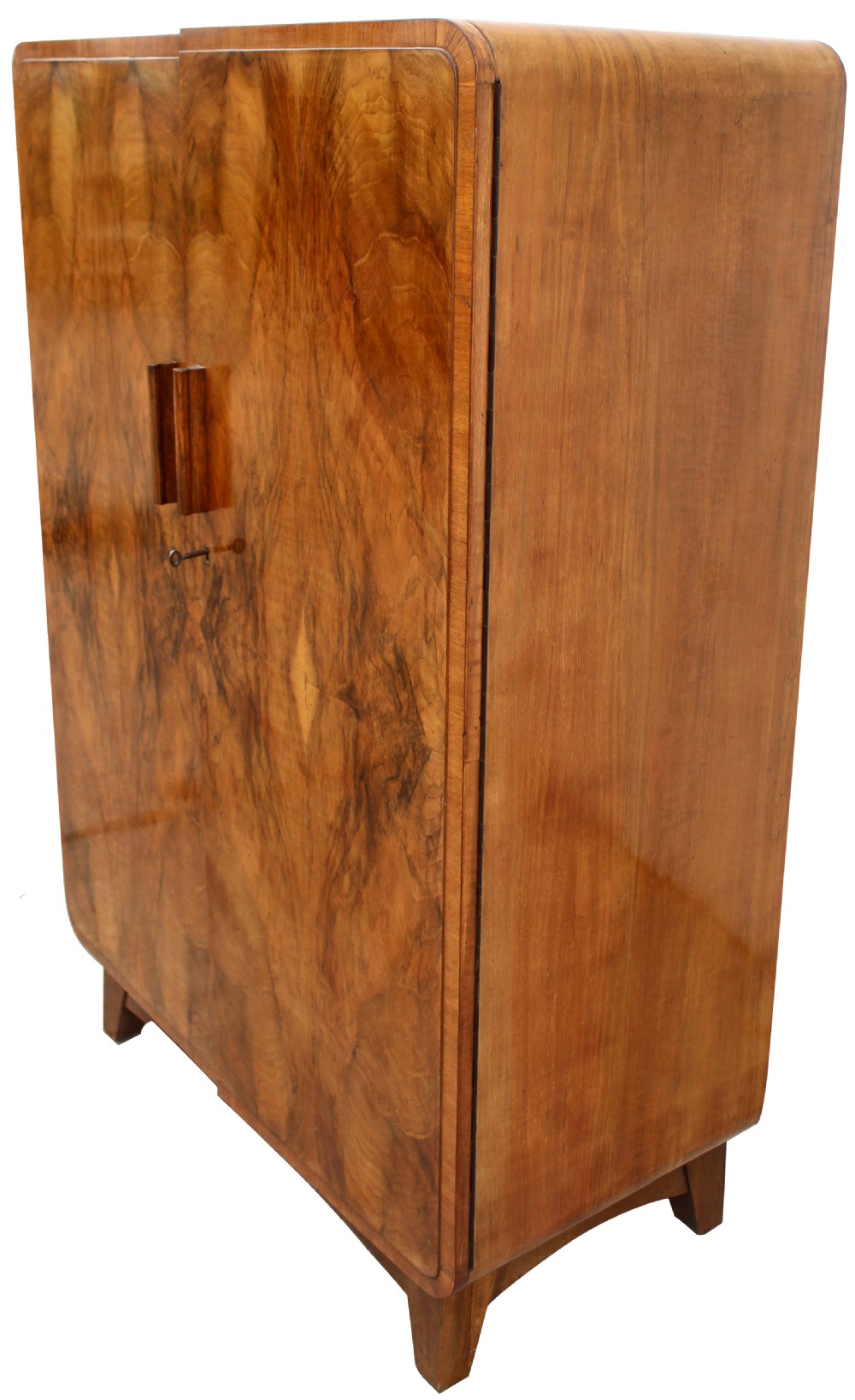 Art Deco Heavily Figured Tallboy , c1930 View III