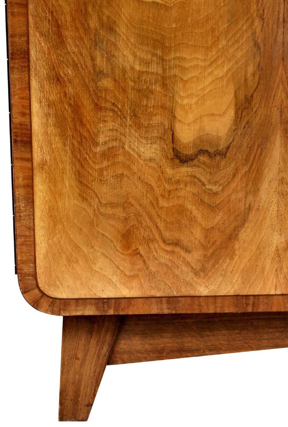 Art Deco Heavily Figured Tallboy , c1930 View IV