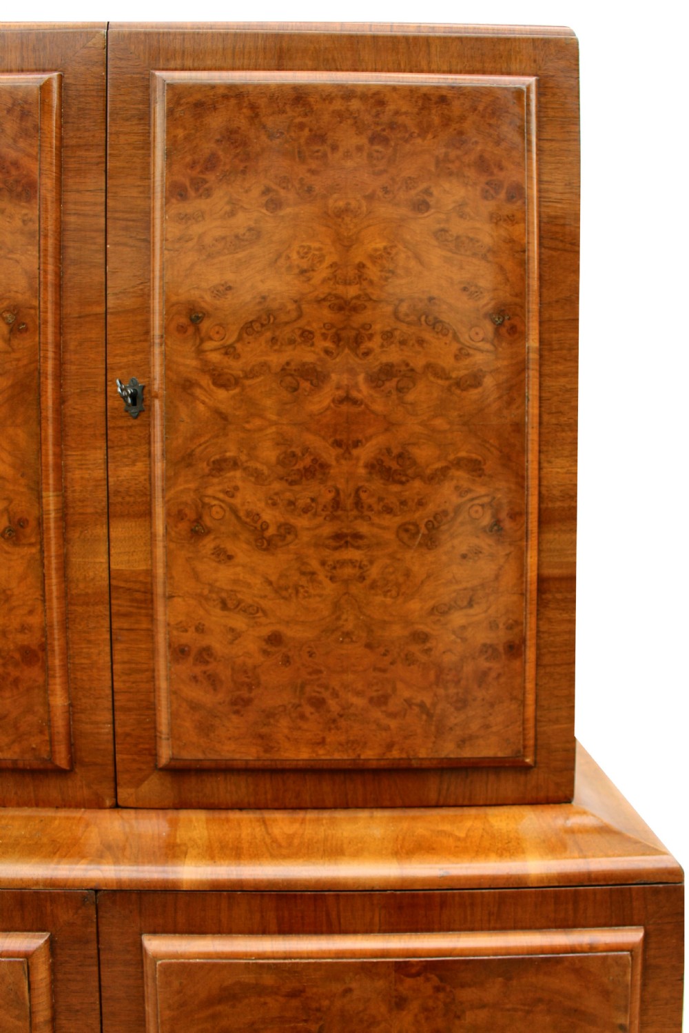 Art Deco 1930's Walnut Fronted Cocktail Drinks Cabinet View VI