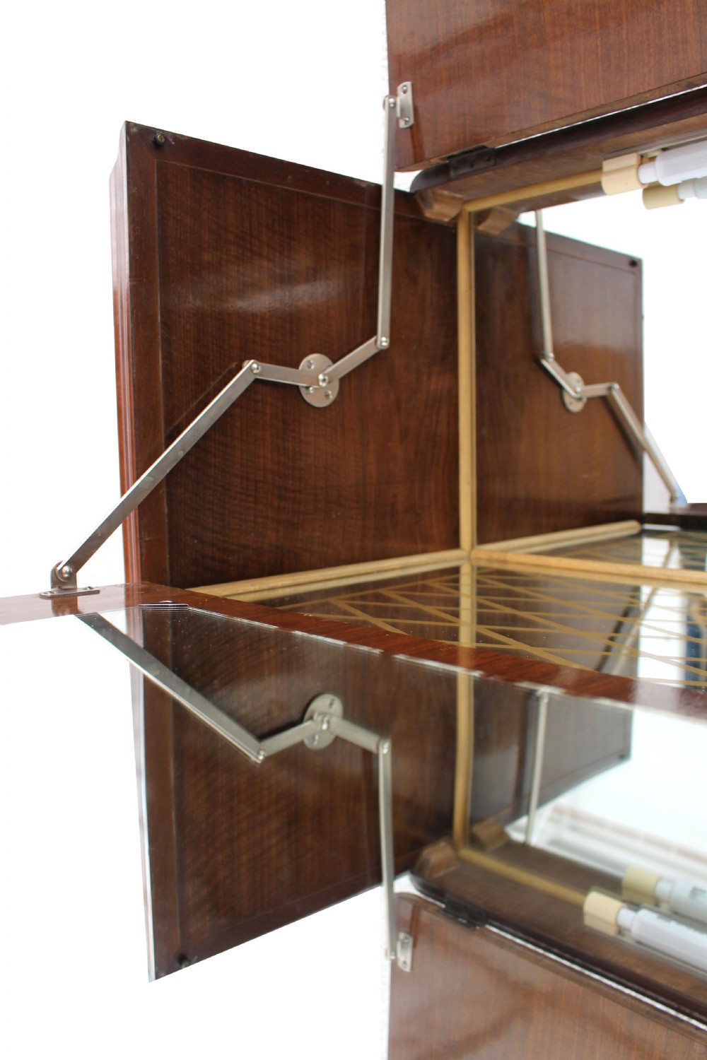 Art Deco Walnut Upright Cocktail Cabinet, c1930's  View VI