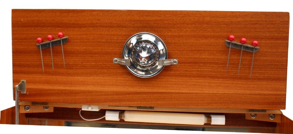 Art Deco Serpentine Fronted Cocktail Cabinet In Walnut, c1938 View VIII
