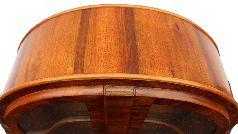 Art Deco Heavily Figured Walnut Display Cabinet, c1930 View VI