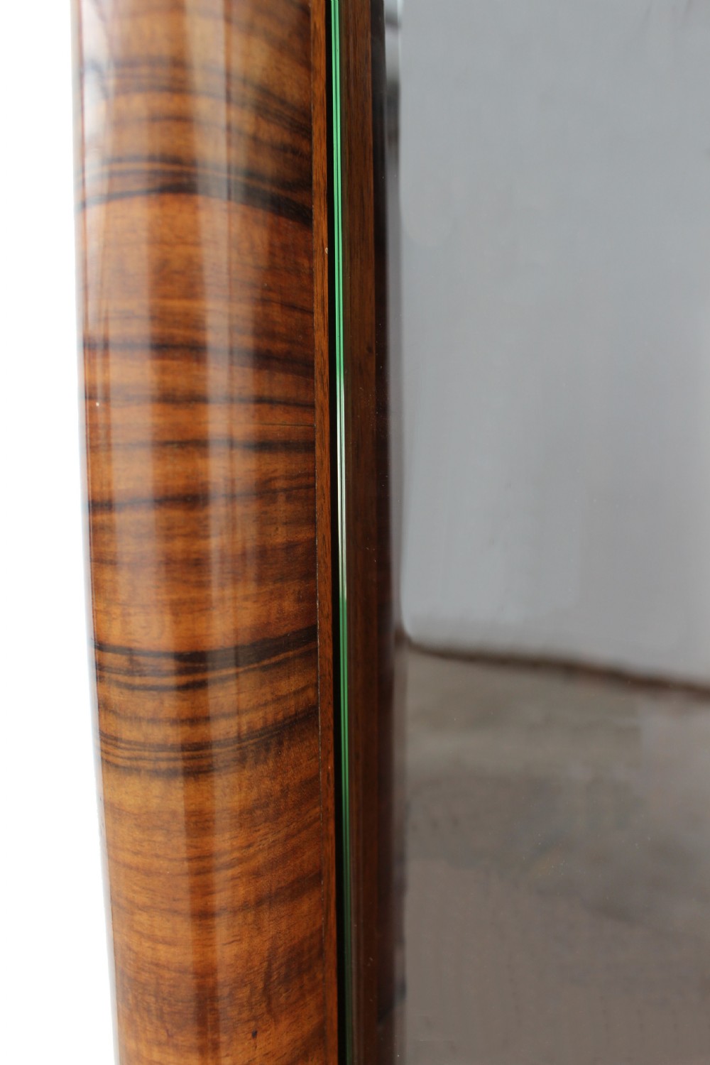 Art Deco Figured Walnut Bookcase, Circa 1930 View IV