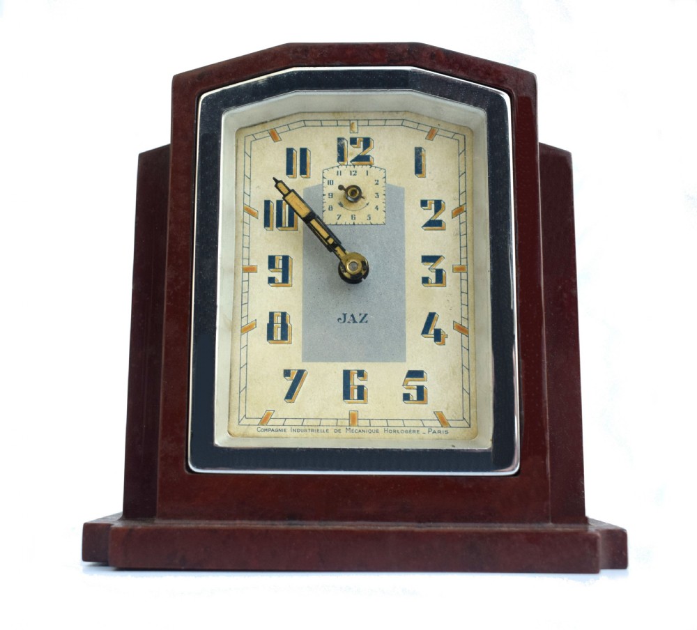 Art Deco Bakelite French Clock By Jaz, c1930 