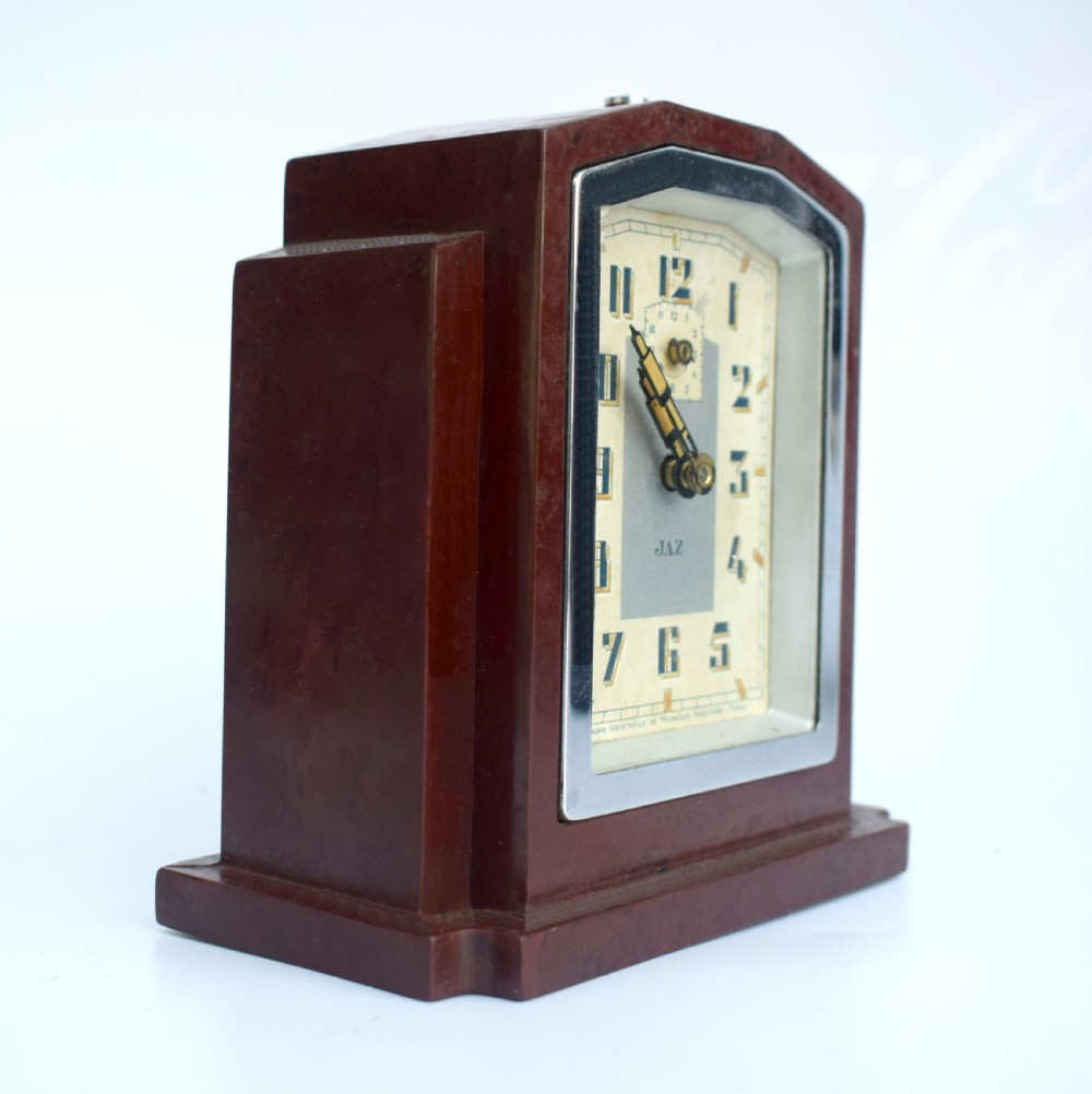 Art Deco Bakelite French Clock By Jaz, c1930  View VII