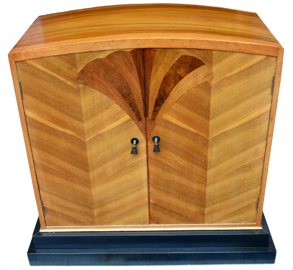 Art Deco Walnut Linen Cupboard, c1930