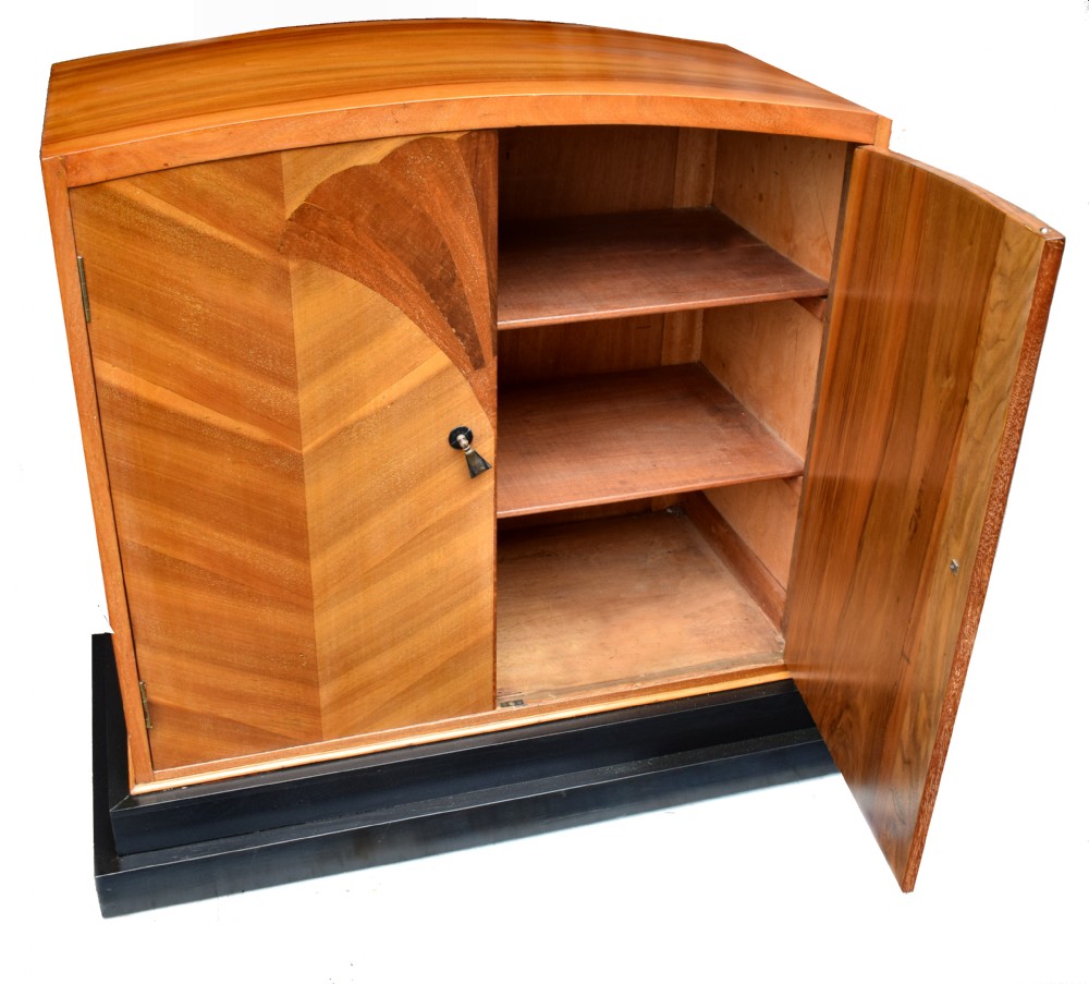 Art Deco Walnut Linen Cupboard, c1930 View III