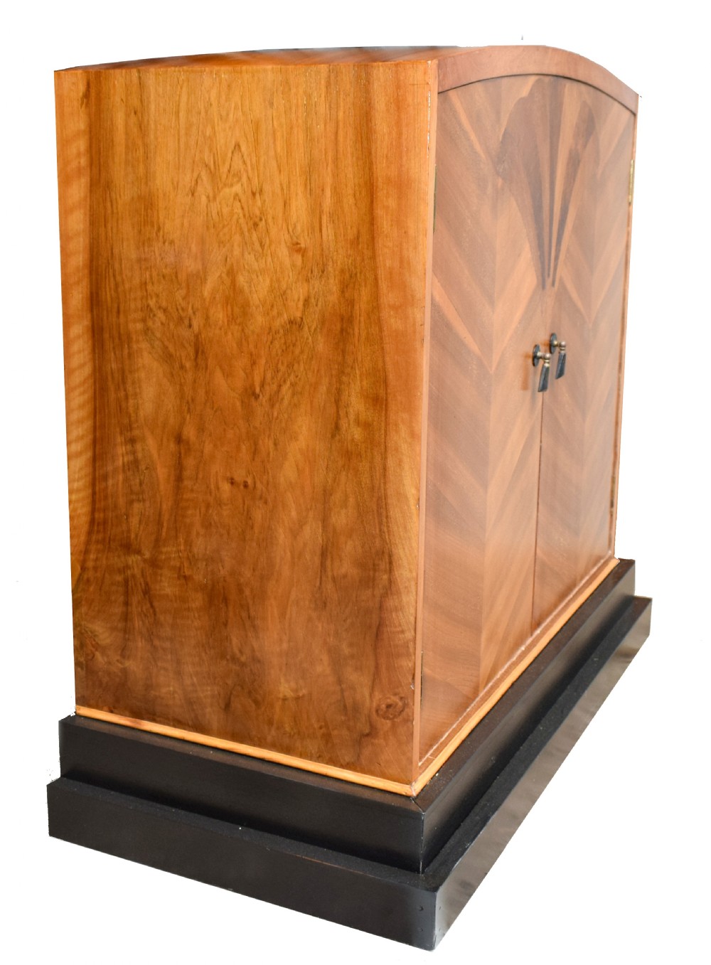 Art Deco Walnut Linen Cupboard, c1930 View IV
