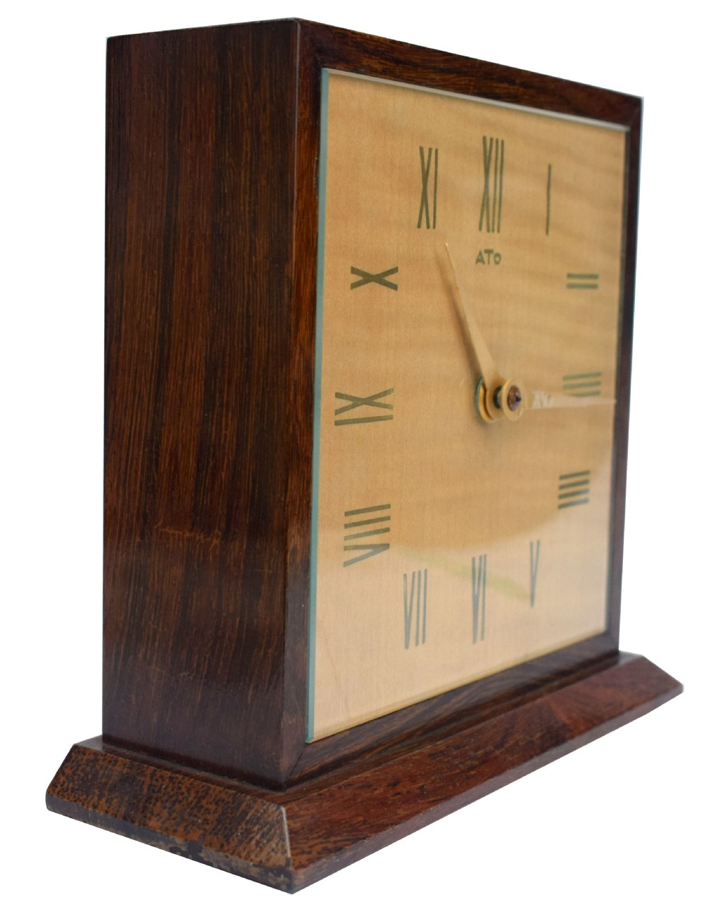 Art Deco Modernist Mantle Clock by ATO, 1930's  View III